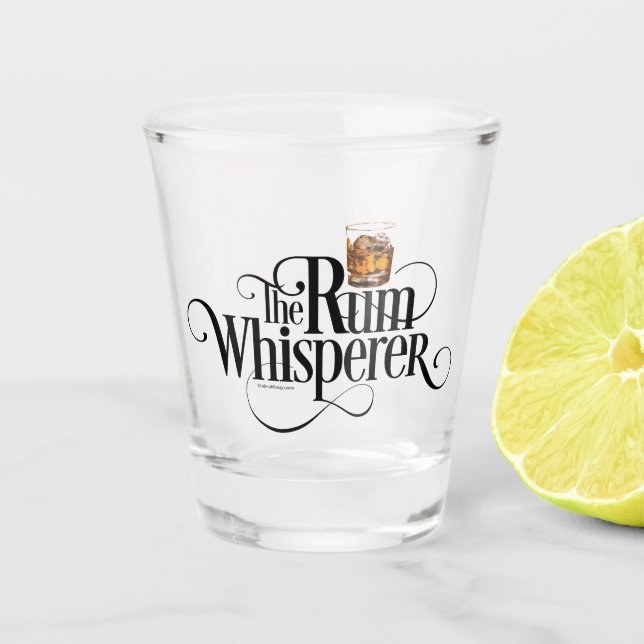 The Rum Whisperer Shot Glass (Front)