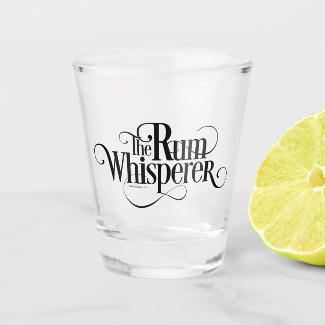 The Rum Whisperer Shot Glass (Front)