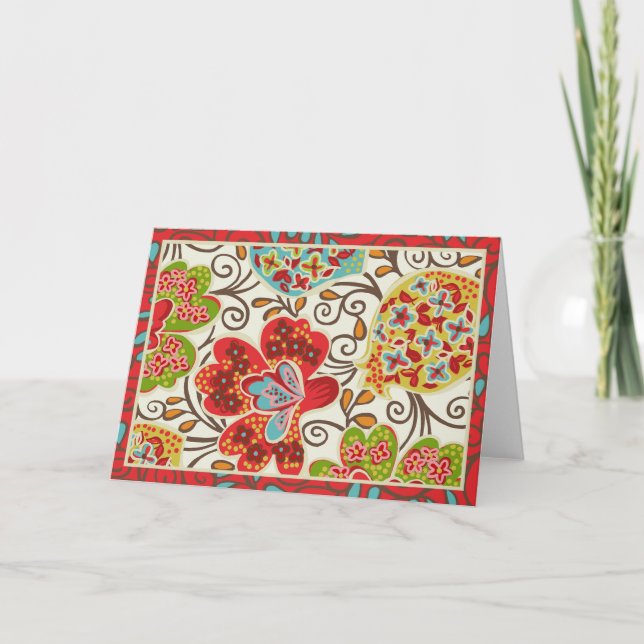 The Rumba Dance - Cream Greeting card (Front)