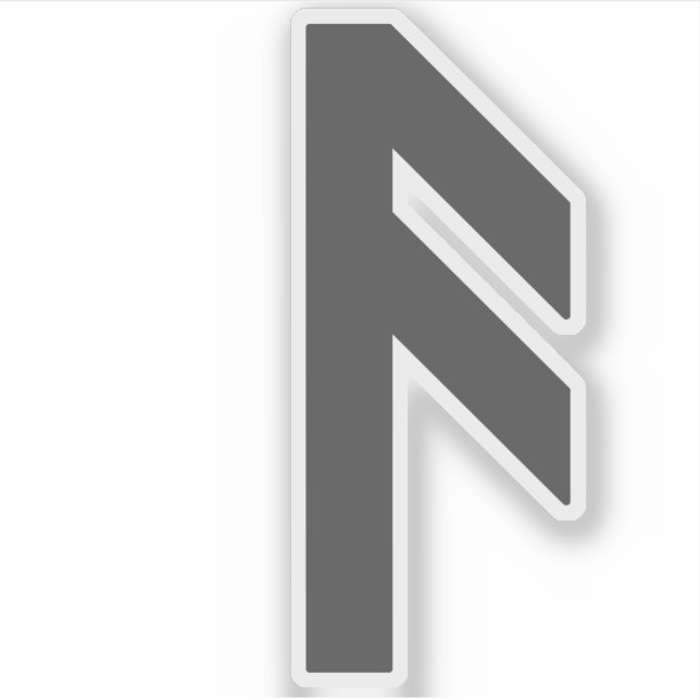 The Rune Ansuz (grey) (Front)