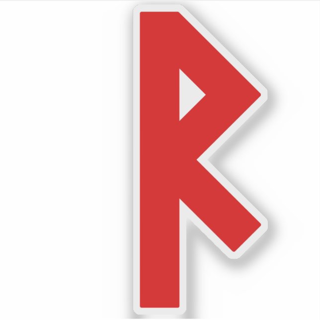 The Rune Raidho (red) (Front)