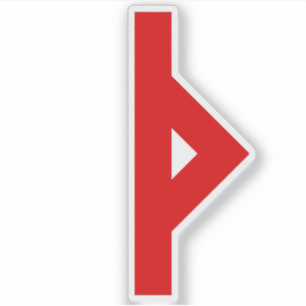 The Rune Thurisaz (red)