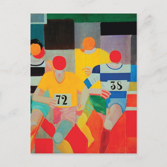 The Runners by Robert Delaunay Postcard (Front)