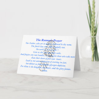 The Runner's Prayer Greeting Card