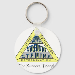 The RUNNER'S TRIANGLE Key Ring