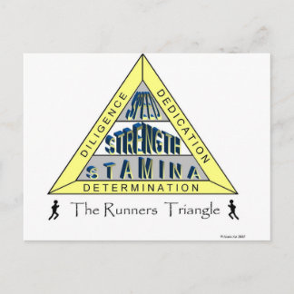The RUNNER'S TRIANGLE Postcard