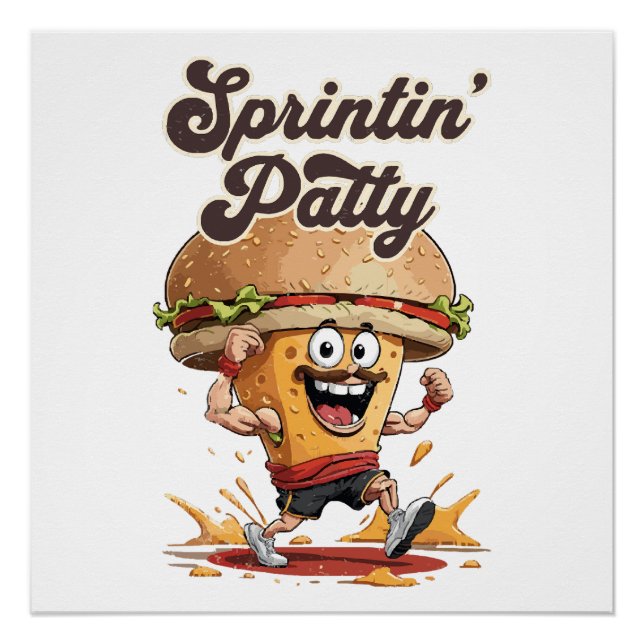 The Running Cheeseburger Poster (Front)