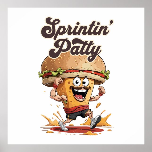 The Running Cheeseburger Poster (Front)