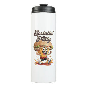 The Running Cheeseburger Thermal Tumbler