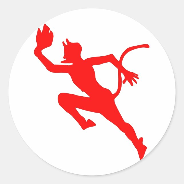 The Running Devil U-552 Classic Round Sticker (Front)