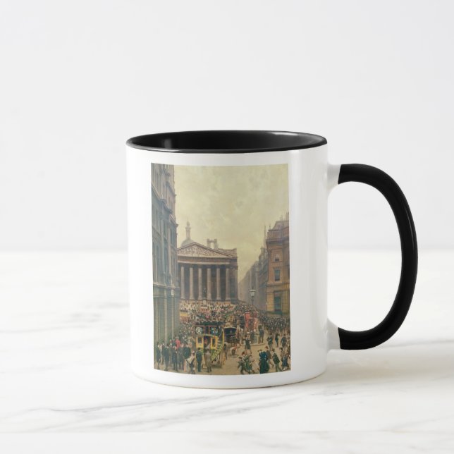The Rush Hour by the Royal Exchange from Queen Mug (Right)