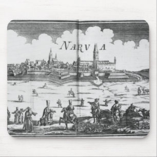 The Russian army besieging Narva in 1700 Mouse Pad
