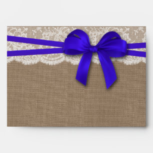 The Rustic Blue Bow Wedding Collection Envelopes