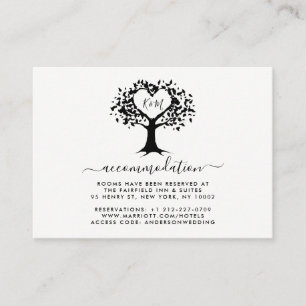The Rustic Heart Tree Wedding Collection Enclosure Card