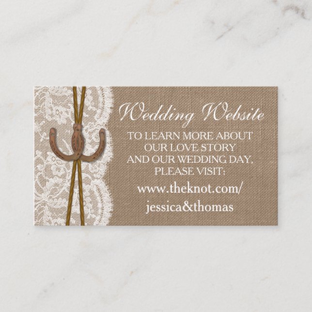 The Rustic Horseshoe Collection Website Cards (Front)