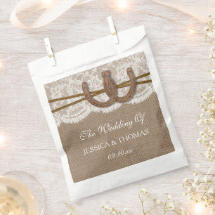 The Rustic Horseshoe Wedding Collection Favour Bag