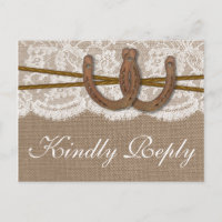 The Rustic Horseshoe Wedding Collection RSVP