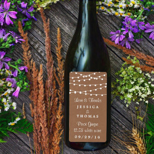 The Rustic Kraft String Lights Wedding Collection