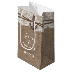 The Rustic Nautical Anchor Wedding Collection Small Gift Bag