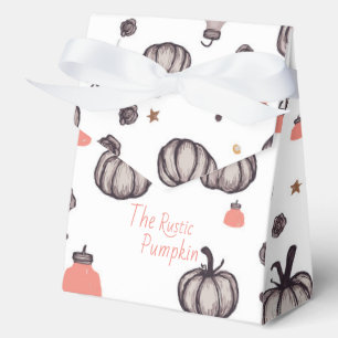 The Rustic Pumpkin (White) Favour Box