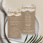 The Rustic Sand Dollar Wedding Collection Programs<br><div class="desc">The rustic sand dollar beach wedding collection is a stunning design featuring a lovely rustic burlap effect background with a romantic vintage white lace effect trim finished with a stunning sand dollar and twine. These programs can be personalised for your special occasion and would make the perfect template for weddings,...</div>