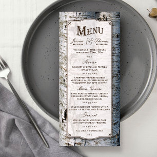 The Rustic Silver Birch Tree Wedding Collection Menu