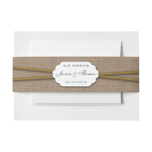 The Rustic Sunflower Wedding Collection Invitation Belly Band