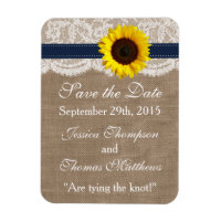 The Rustic Sunflower Wedding Collection - Navy