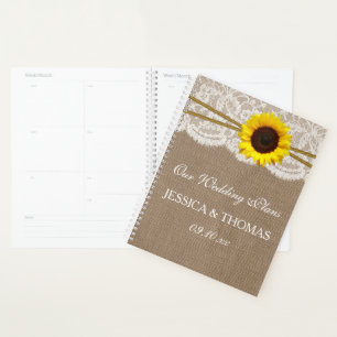 The Rustic Sunflower Wedding Collection Planner