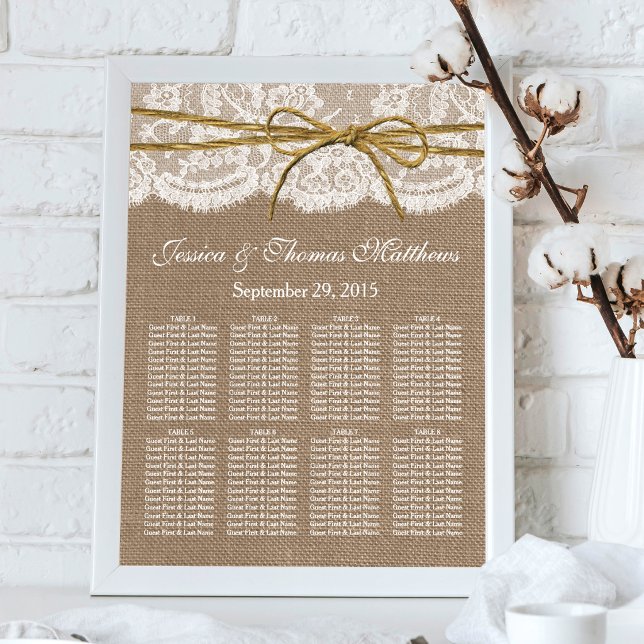 The Rustic Twine Bow Wedding Collection Poster (Creator Uploaded)