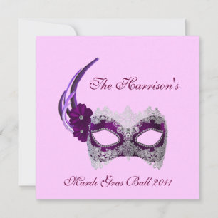 "The ______'s Mardi Gras Ball 2011" - Royal Purple Invitation