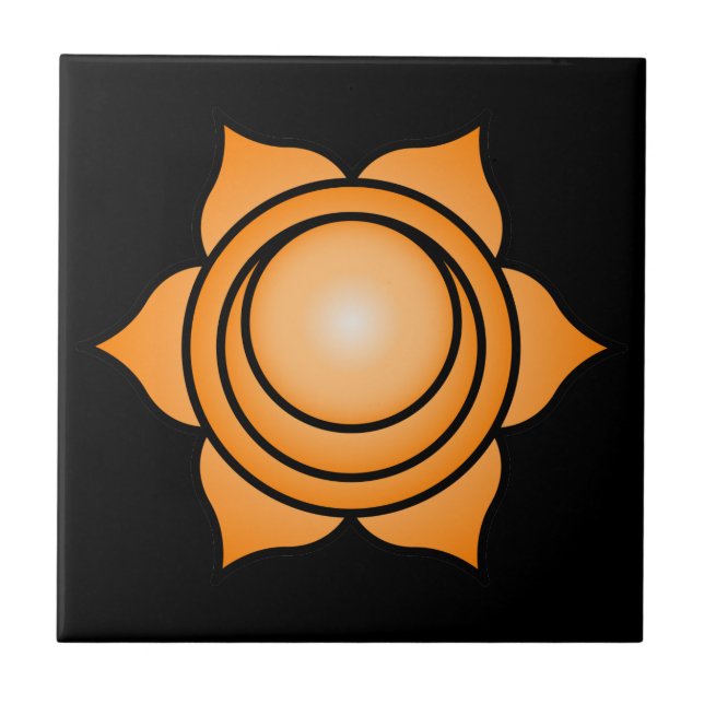 The Sacral Chakra Ceramic Tile (Front)