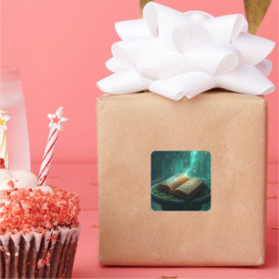 The Sacred Book of Moss and Magic Square Sticker