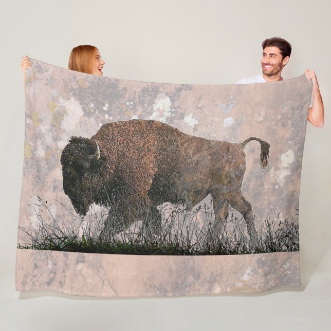 The Sacred Buffalo Fleece Blanket (In Situ)
