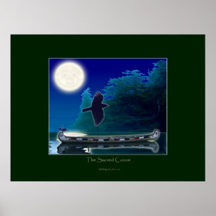 THE SACRED CANOE Art Poster