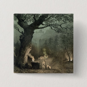 The Sacred Grove of the Druids 15 Cm Square Badge