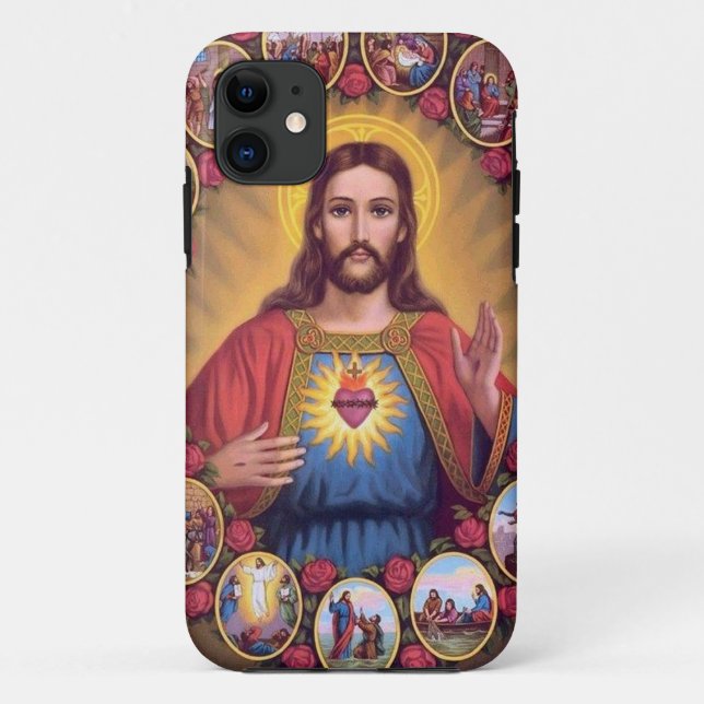 The Sacred Heart Of Jesus Case-Mate iPhone Case (Back)