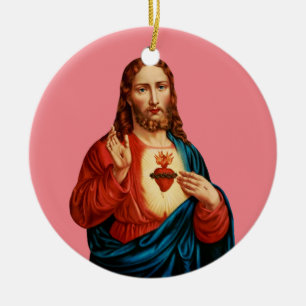 The Sacred Heart of Jesus Ceramic Ornament