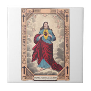 The Sacred Heart of Jesus Ceramic Tile