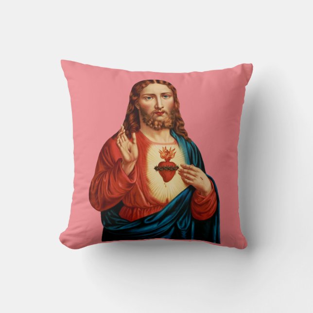 The Sacred Heart of Jesus Cushion (Front)