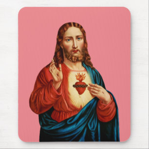 The Sacred Heart of Jesus Mouse Pad