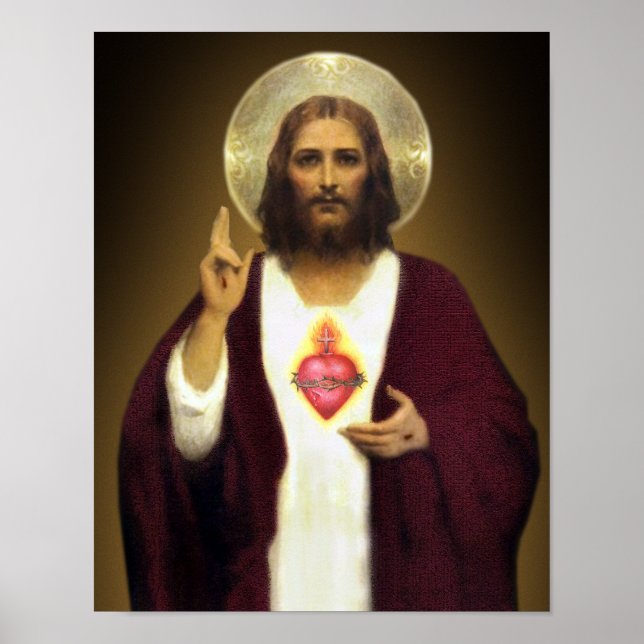 The Sacred Heart of Jesus Poster (Front)