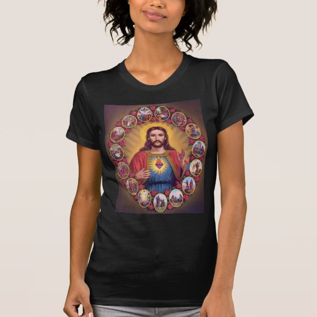 The Sacred Heart Of Jesus T-Shirt (Front)