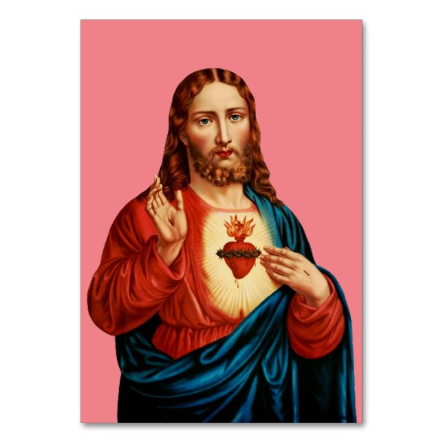 The Sacred Heart of Jesus Table Number (Front)