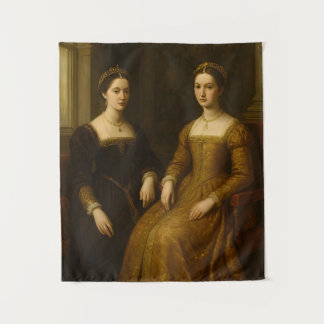 The Sacred Key's Secret: Renaissance Madonna & Ch Tapestry