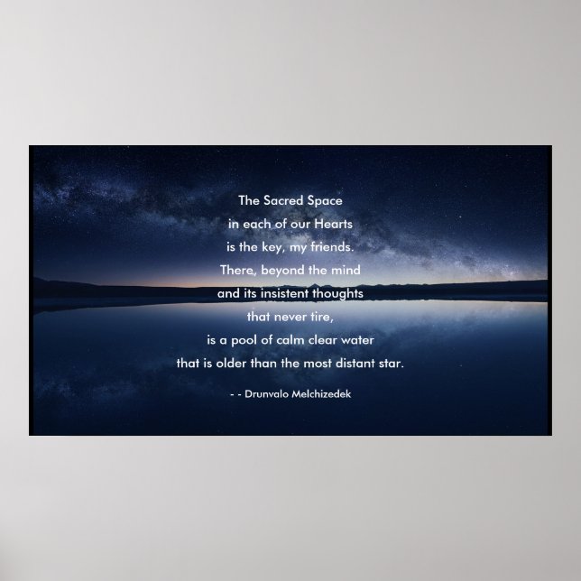 The Sacred Space Poster (Front)