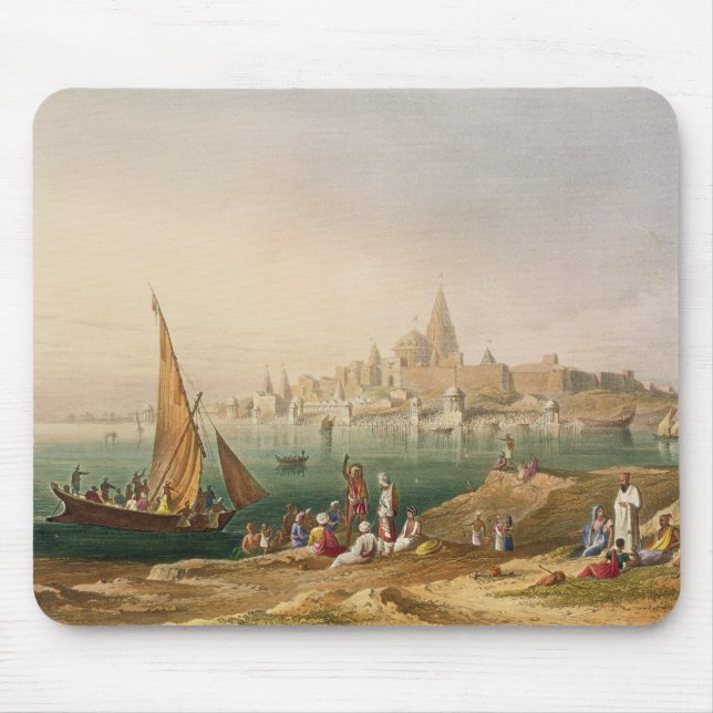 The Sacred Town and Temples of Dwarka, from Volume Mouse Pad (Front)