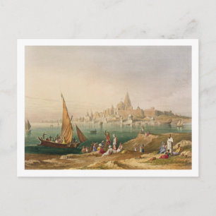 The Sacred Town and Temples of Dwarka, from Volume Postcard