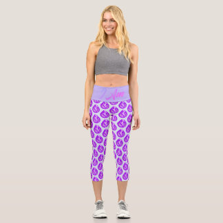 The Sacred Violet Flame - I Am Capri Leggings