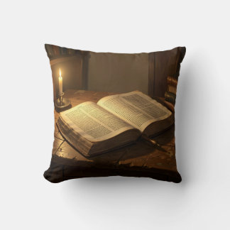 The Sacred Word – Holy Scripture Art Throw Pillow